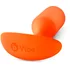 Утяжелённая анальная пробка для ношения b-Vibe Snug Plug 3 средняя оранжевая фото 4
