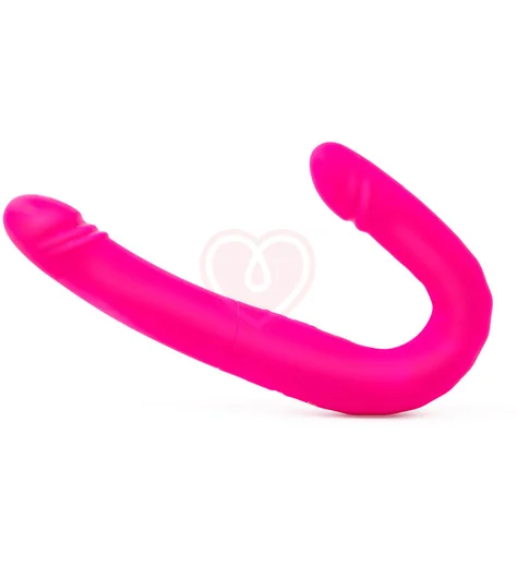 Двусторонний гибкий вибратор с фрикциями Duo Together розовый фото 3