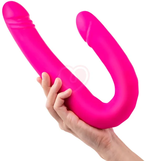 Двусторонний гибкий вибратор с фрикциями Duo Together розовый фото 5