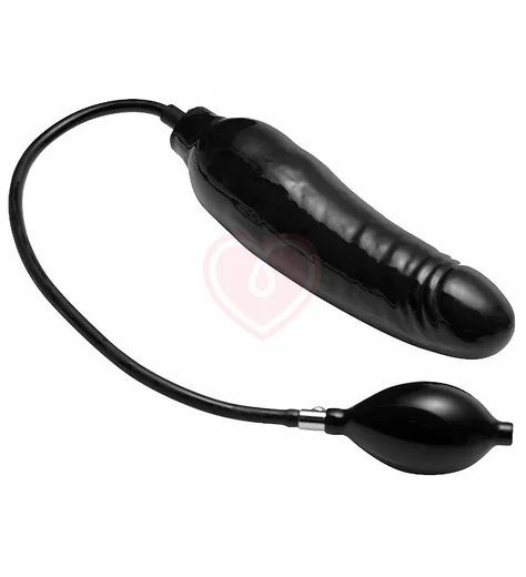 Расширяющийся фаллоимитатор Master Series Primal Inflatable Dildo чёрный фото 2