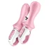 Анальный расширяемый вибратор Satisfyer Air Pump Booty 5 с приложением розовый фото 4