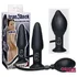 Надувающаяся анальная пробка с вибрацией True Black фото 3
