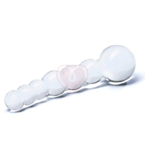 Стеклянный стимулятор Glas Beaded Dildo фото 2