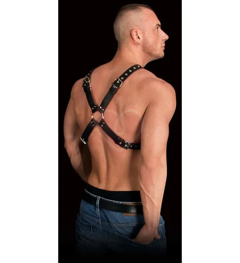 Мужская портупея Ouch! Adonis Hight Halter чёрная фото 3