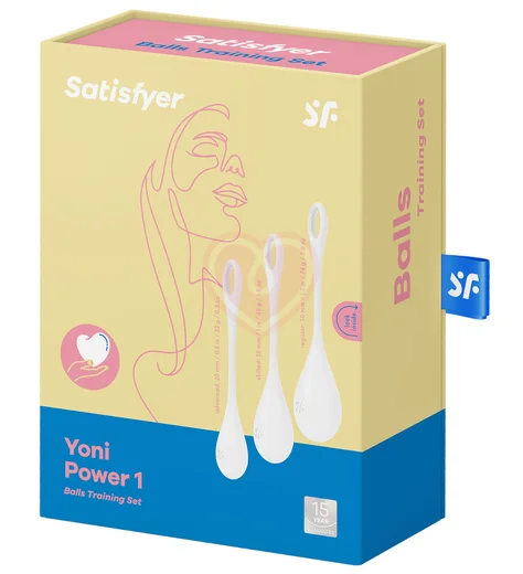 Набор из 3 вагинальных шариков Satisfyer Yoni Power 1 белый фото 5