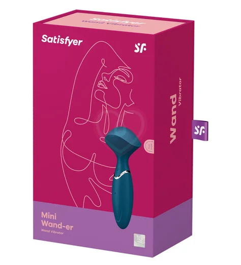 Мини-вибромассажер Satisfyer Mini Wand-er синий фото 4