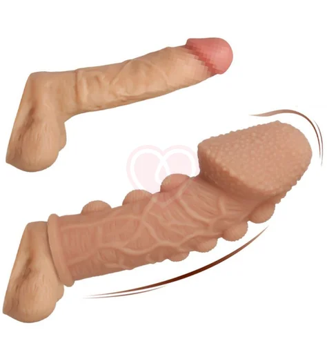 Стимулирующая насадка с рельефом Kokos Extreme Sleeve ES009-M фото 2