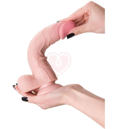 Реалистичный гнущийся фаллоимитатор на присоске My Babe My Dear телесный 17 см фото 10