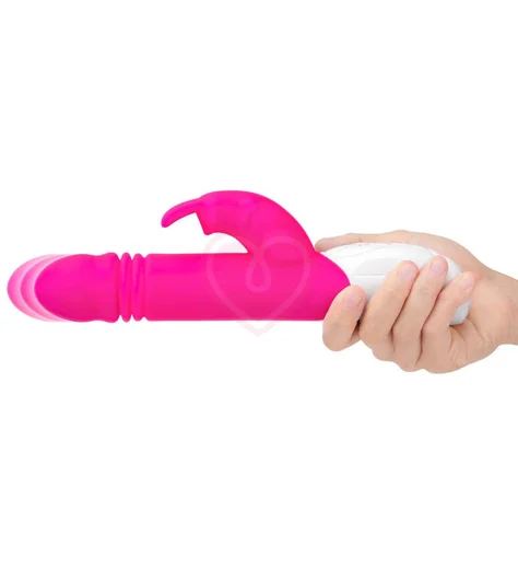 Вибратор-кролик с пульсацией G-Spot Thrusting Rabbit розовый фото 8