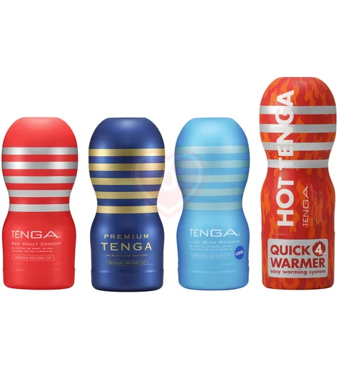 Набор мастурбаторов с вибратором Tenga Cup Vibrator 1st Set фото 3