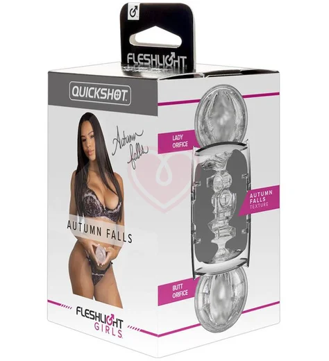 Сквозной мастурбатор Fleshlight Quickshot Autumn Falls прозрачный фото 6