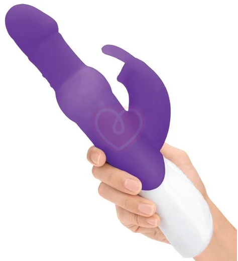 Вибратор хай-тек с шариками Pearls Rabbit фиолетовый фото 2