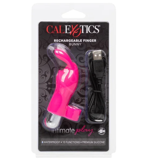 Вибронасадка на палец Finger Bunny розовая фото 5