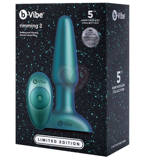 Анальная вибропробка с ротацией b-Vibe Rimming 2 Limited Edition фото 6