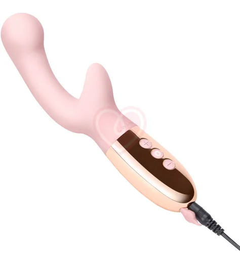 Вибратор для двойной стимуляции Le Wand XO розовое золото фото 4