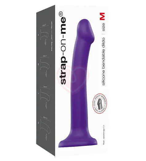 Фаллоимитатор Strap-On-Me Dildo Dual Density Semi-Realistic M 16 см фиолетовый фото 4