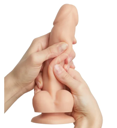 Фаллоимитатор с подвижной кожей Strap-On-Me Sliding Skin M 13 см телесный фото 2