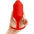 Утяжелённая анальная пробка для ношения b-Vibe Snug Plug 6 большая красная фото 2