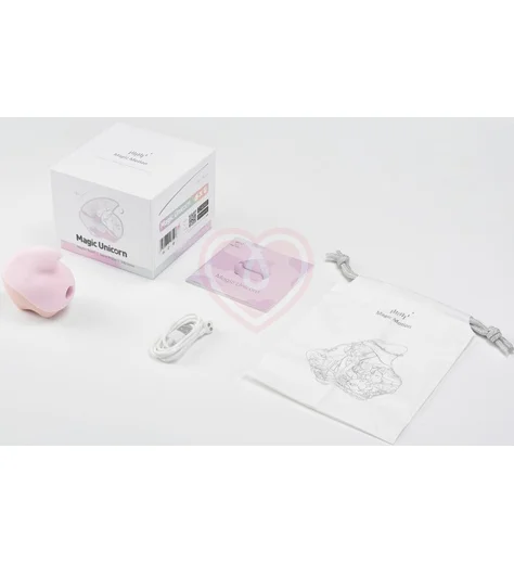 Вакуумный стимулятор Magic Motion Unicorn с дистанционным управлением розовый фото 2