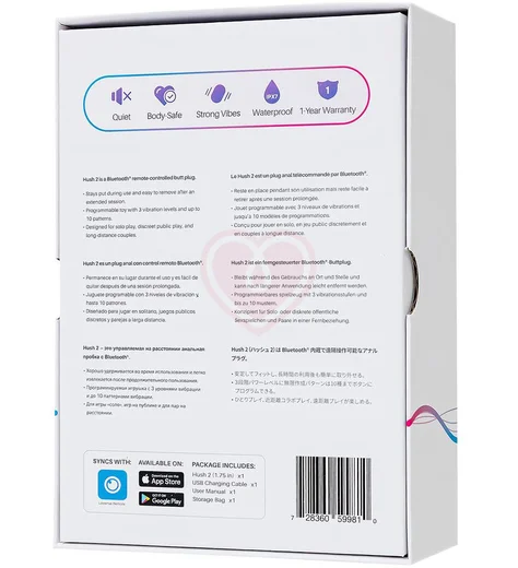 Анальная пробка Lovense Hush 2 M с приложением фото 3