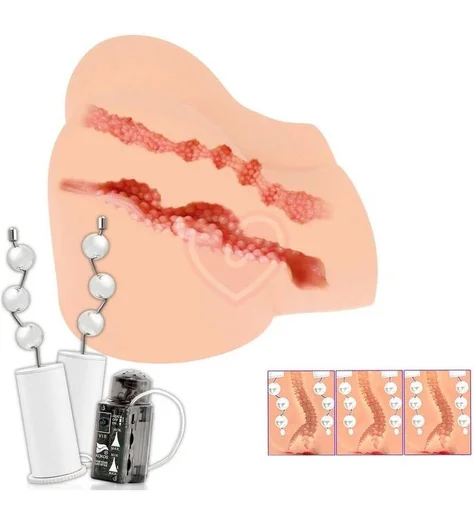 Мастурбатор попка с вагиной и анусом Kokos Olivia Say с вибрацией фото 2