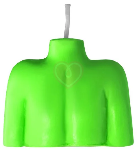 Декоративная свеча Женский силуэт Pecado BDSM зеленая фото 2