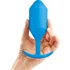Утяжелённая анальная пробка для ношения b-Vibe Snug Plug 5 большая синяя фото 2