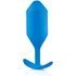 Утяжелённая анальная пробка для ношения b-Vibe Snug Plug 5 большая синяя фото 3