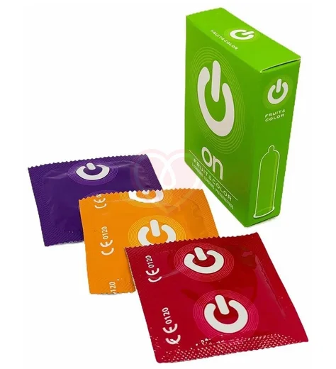 Цветные презервативы On Fruit Color 3 шт фото 2