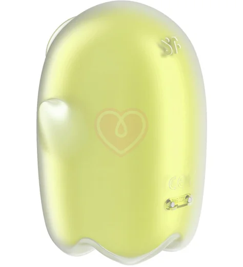Вакуумый вибростимулятор клитора Satisfyer Glowing Ghost светящийся в темноте жёлтый фото 4