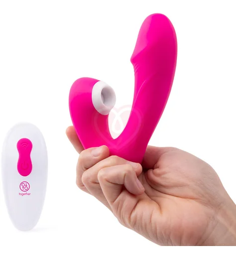 Вакуумно-волновой стимулятор Internal Kisses Together розовый фото 10