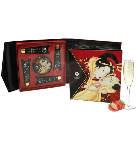 Подарочный набор косметики Shunga Geisha's Secret Клубника и шампанское фото 2