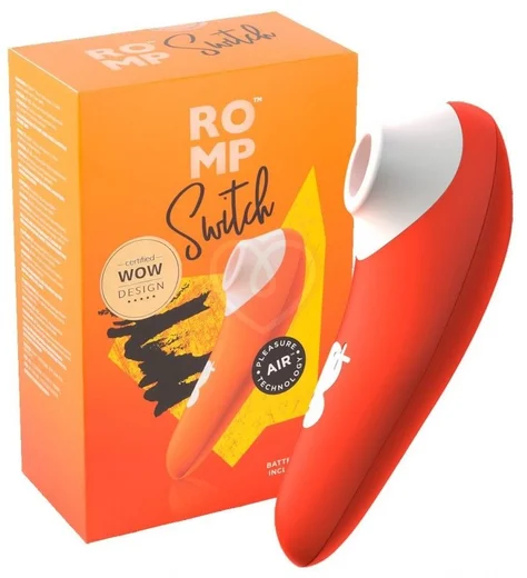 Бесконтактный клиторальный стимулятор Romp Switch оранжевый фото 2