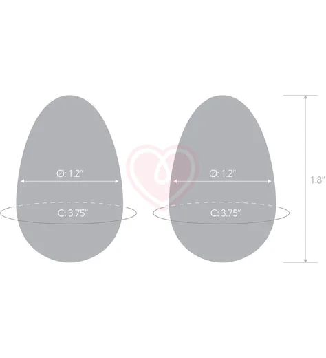Набор из 2 вагинальных шариков из стекла Glass Yoni Eggs Set фото 6