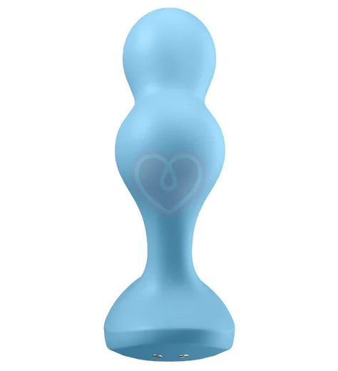 Анальный вибростимулятор Satisfyer Deep Diver с приложением голубой фото 3