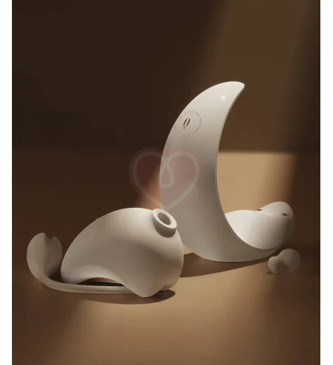 Вакуумный стимулятор с виброяйцом Osuga Obonny белый фото 3