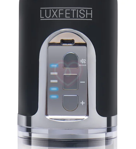 Вакуумная помпа с мастурбатором ротик Lux Fetish Blowjob Auto Sucker Penis Enlarger Pump фото 5