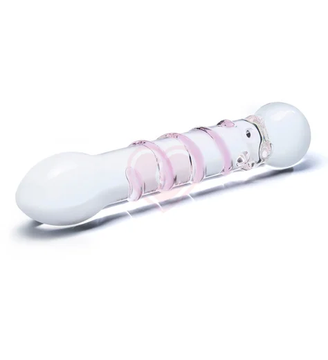 Прозрачный фаллос с розовой спиралькой Spiral Staircase фото 2