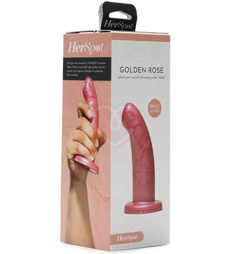 Фаллоимитатор Fleshlight Her Spot Golden Rose Small маленький фото 5