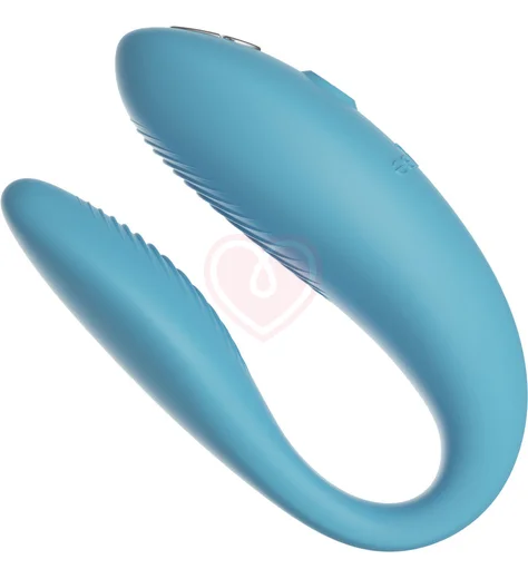 Вибратор для пар We-Vibe Sync Go голубой фото 2