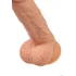 Реалистичный фаллоимитатор на присоске и с мошонкой RealStick Nude Baz телесный фото 4