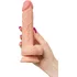 Реалистичный фаллоимитатор на присоске и с мошонкой RealStick Nude Baz телесный фото 6