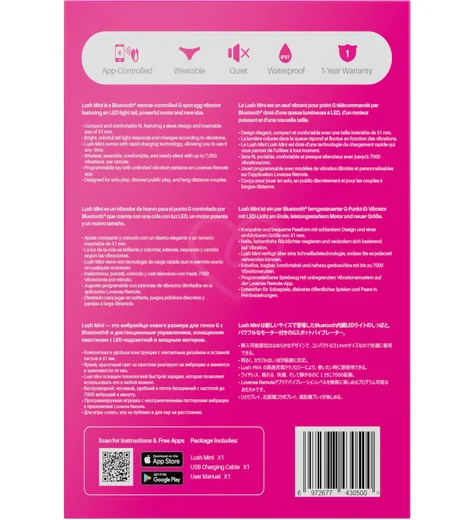 Виброяйцо Lovense Lush Mini с управлением через приложение фото 8