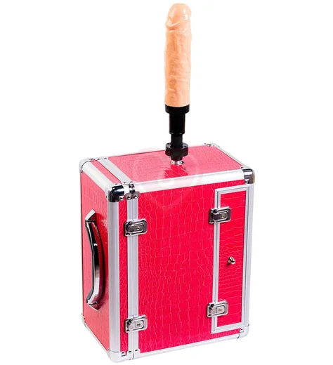 Секс-машина Чемодан Diva Wiggler с двумя насадками розовая фото 2