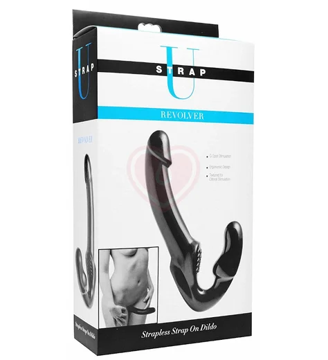Безремневой страпон Strap U Revolver чёрный фото 2