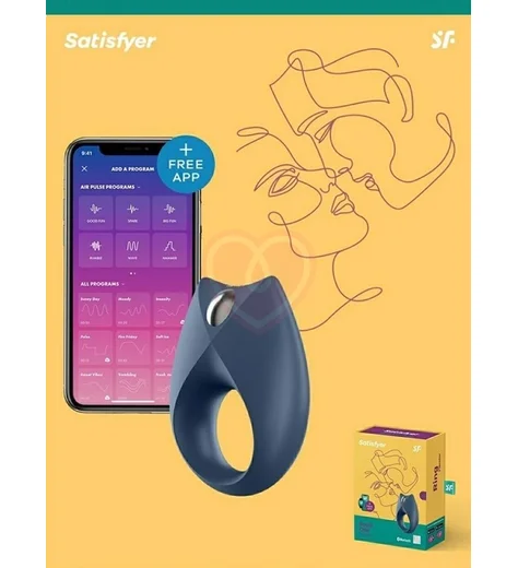 Эрекционное виброкольцо с приложением Satisfyer Royal One фото 5