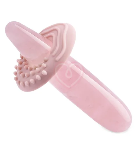 Тонкий фаллоимитатор Le Wand Crystal Slim Wand розовый кварц фото 3