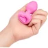 Анальная пробка с кристаллом сердцем и вибрацией b-Vibe Heart Shape Jewel Plug S/M розовая фото 3