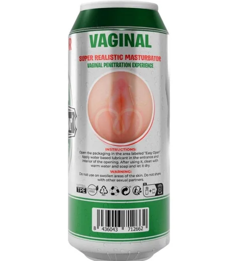 Мастурбатор-вагина в банке Alive Heineken Vagina II фото 4