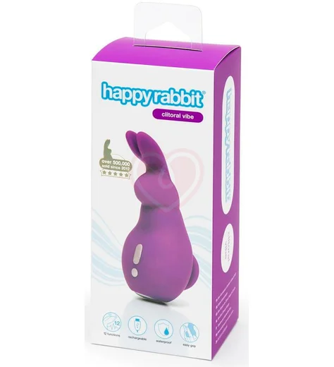 Мини вибратор в виде кролика Happy Rabbit фиолетовый фото 6